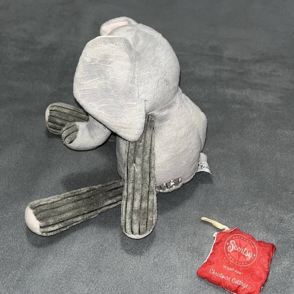 Scentsy Buddy Elephant Stuffed Animal Plush Corduroy Sensory With‎ Scent Pack